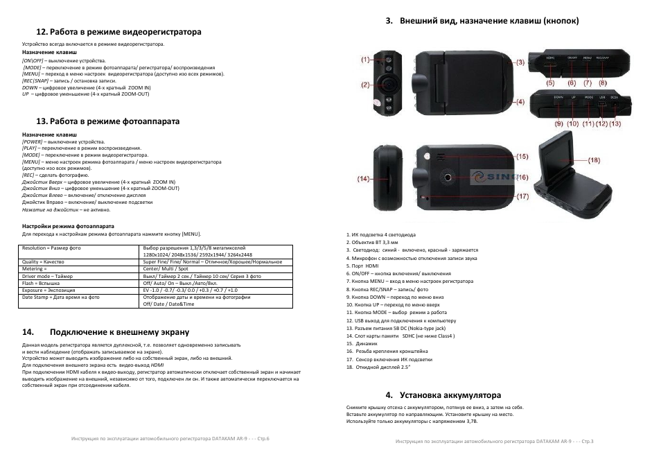 Vehicle blackbox car dvr full hd 1080 инструкция на русском