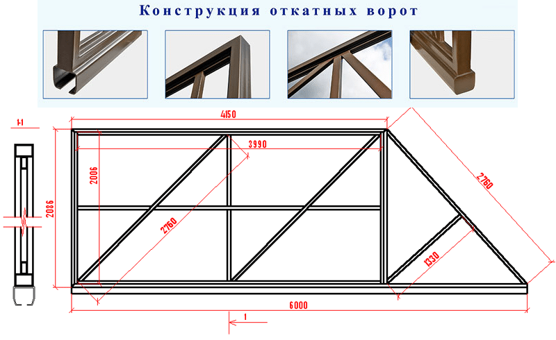 Монтаж откатных ворот своими руками пошаговая инструкция фото чертежи и размеры