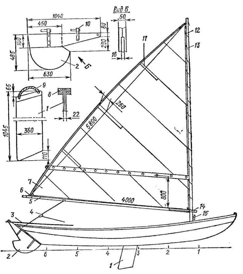 Парусная лодка своими руками из фанеры чертежи
