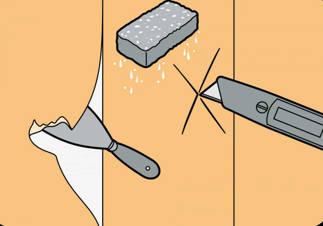 15 способов быстро удалить старые обои со стен | только эффективные методы