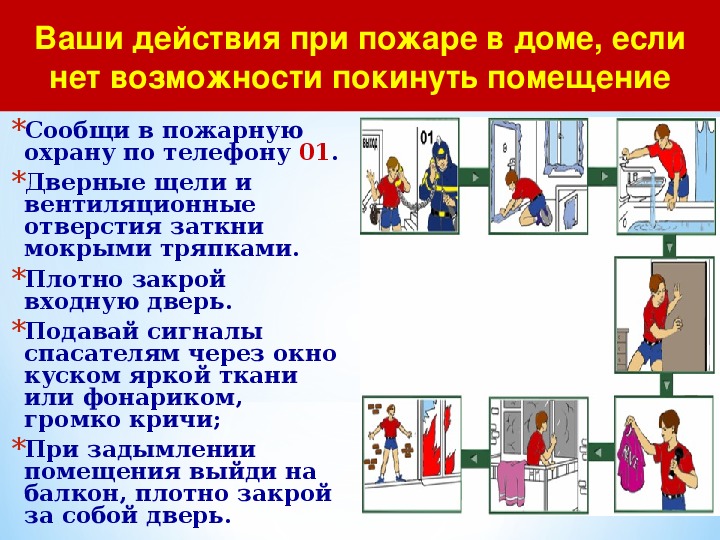 Действия при пожаре в квартире с картинками