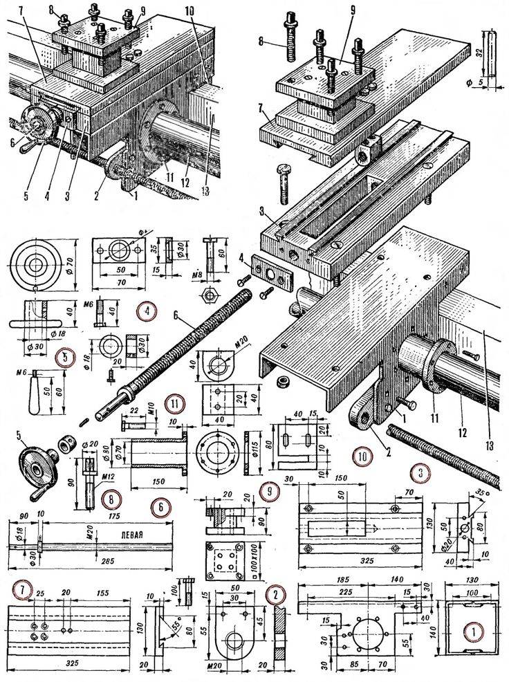 Токарный станок по дереву своими руками чертежи с размерами