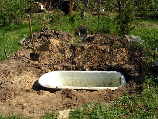 Пруд из старой ванны | во саду и в огороде