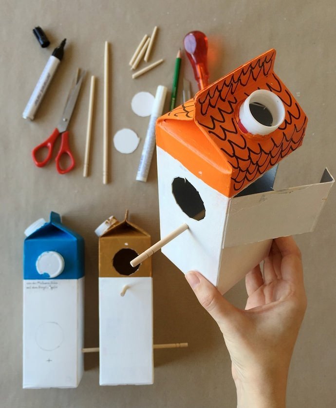 Как сделать скворечник своими руками из подручных материалов - diy