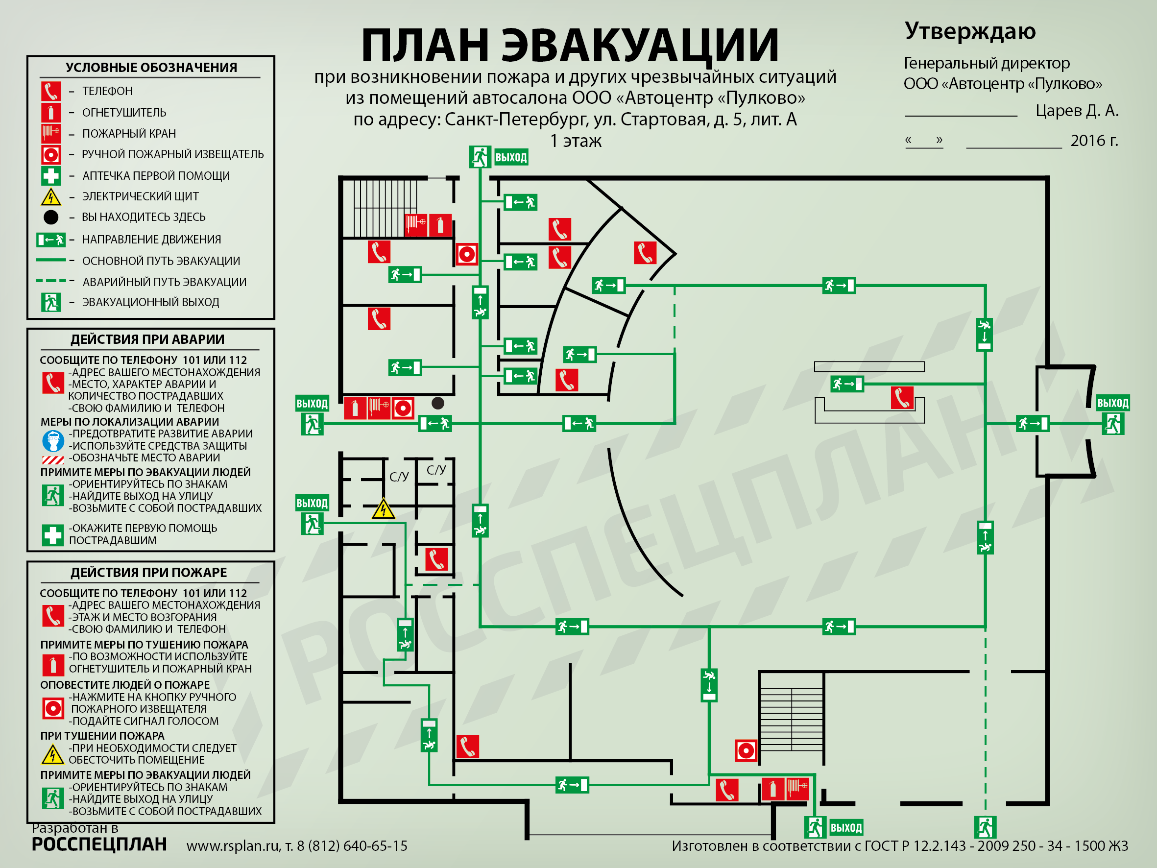 План пожарного проезда