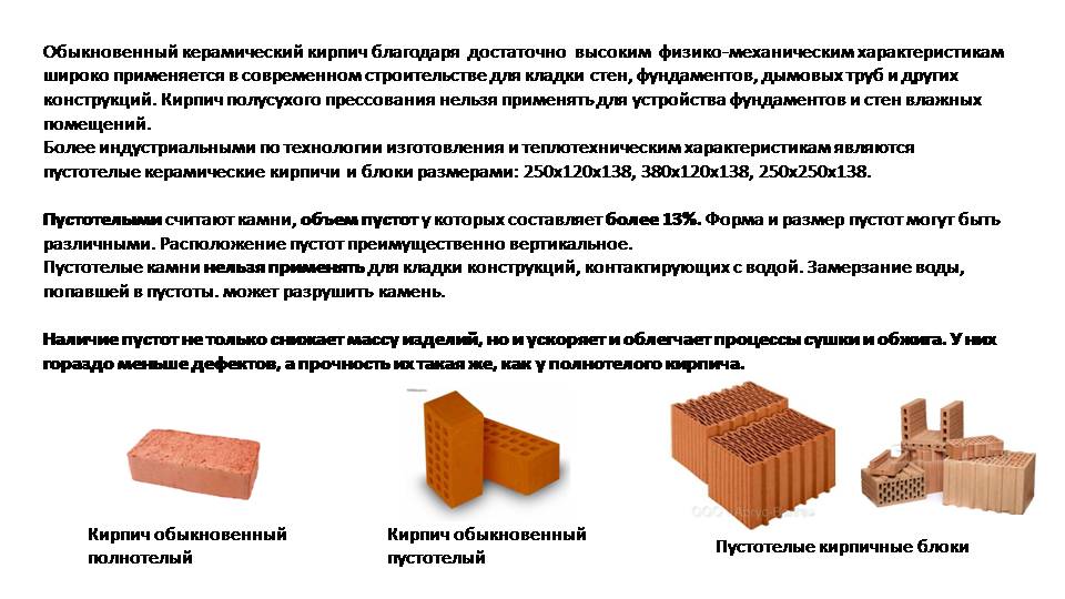 Что из себя представляет керамический облицовочный кирпич + виды и технические характеристики