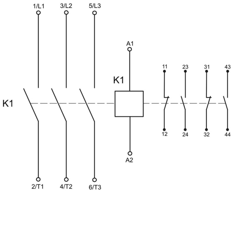Контактор в схеме электрической