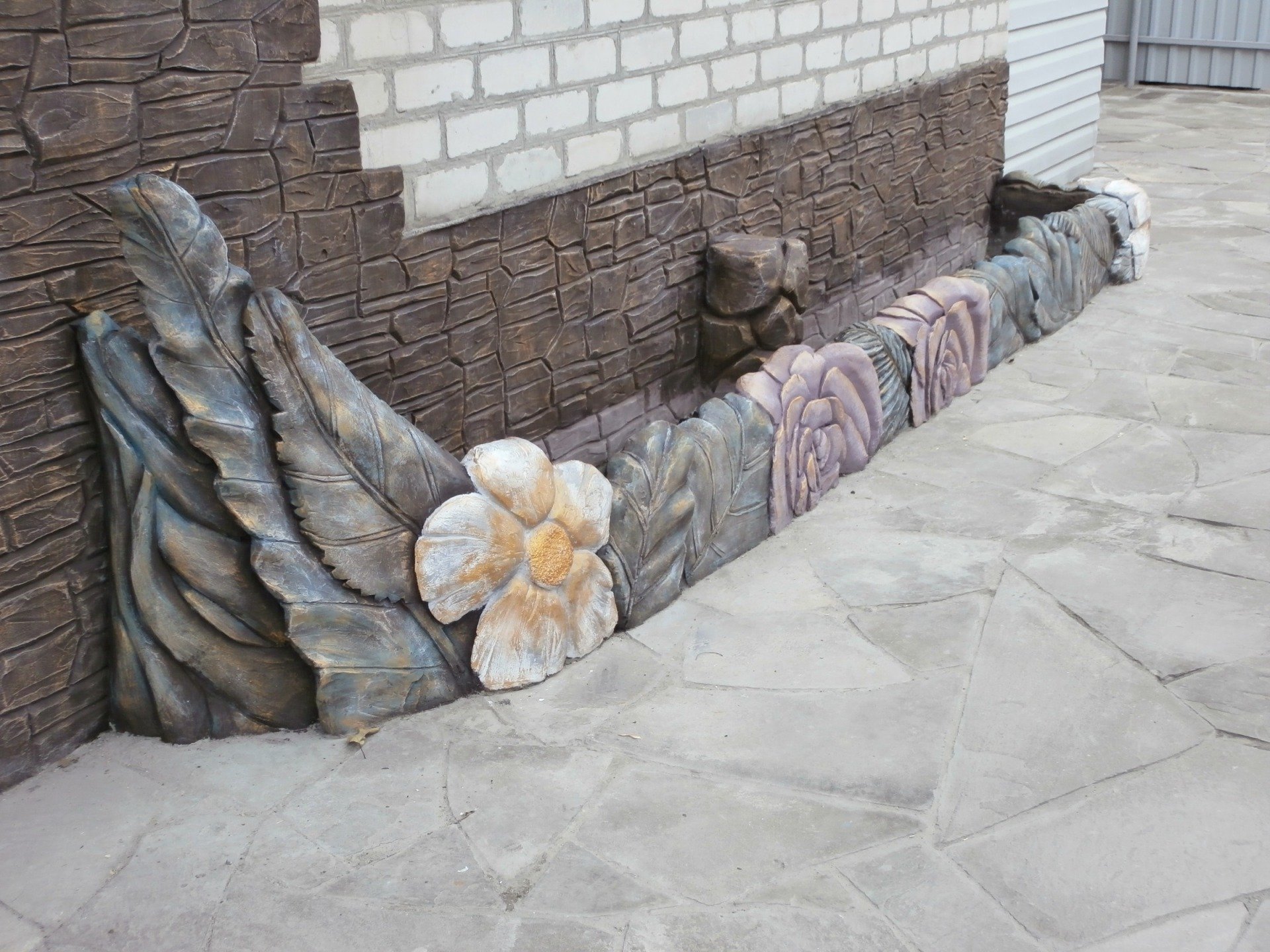 Забор из арт бетона