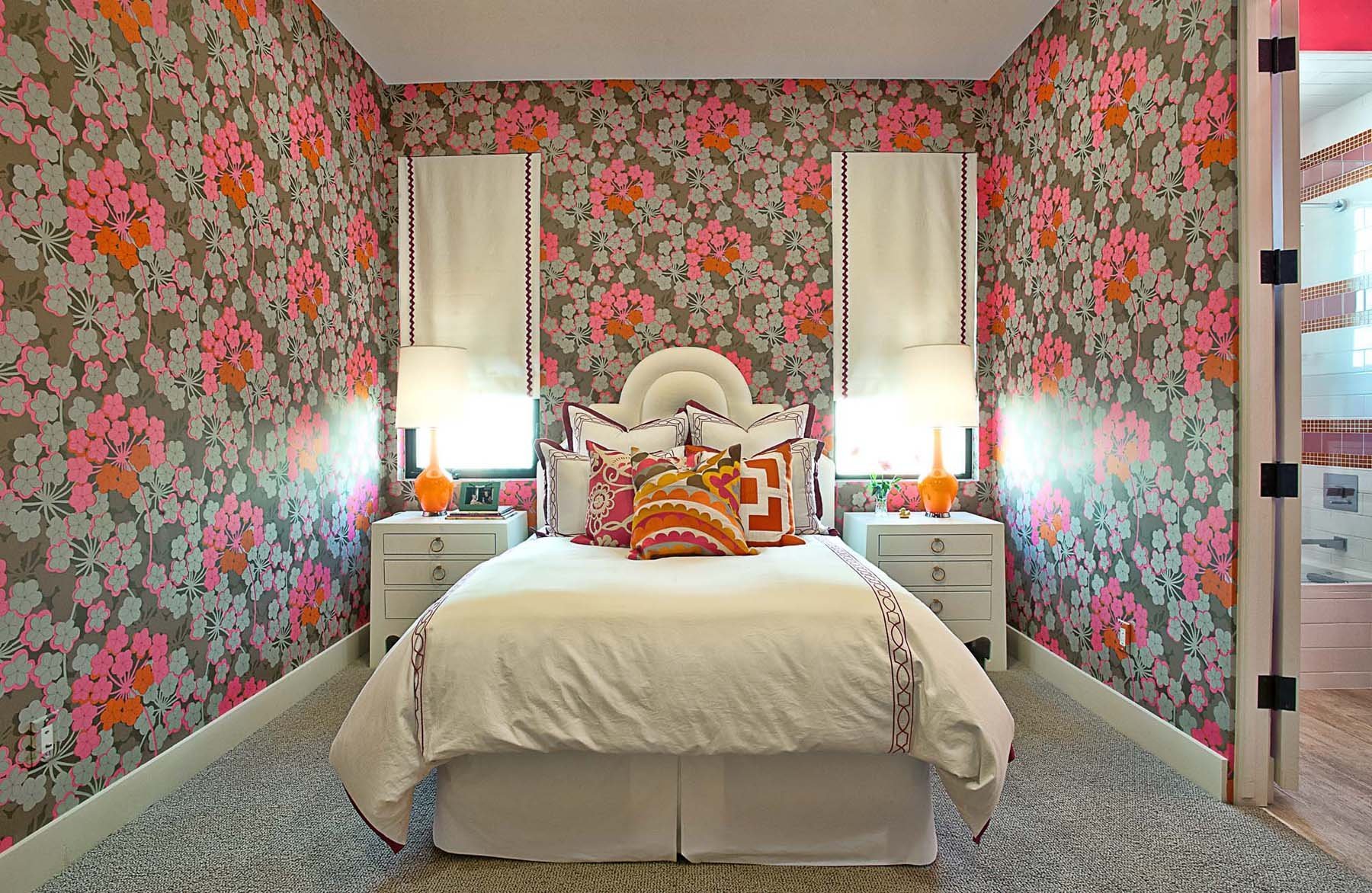 Комбинирование обоев в спальне (90 фото) - красивые идеи для интерьеров, советы