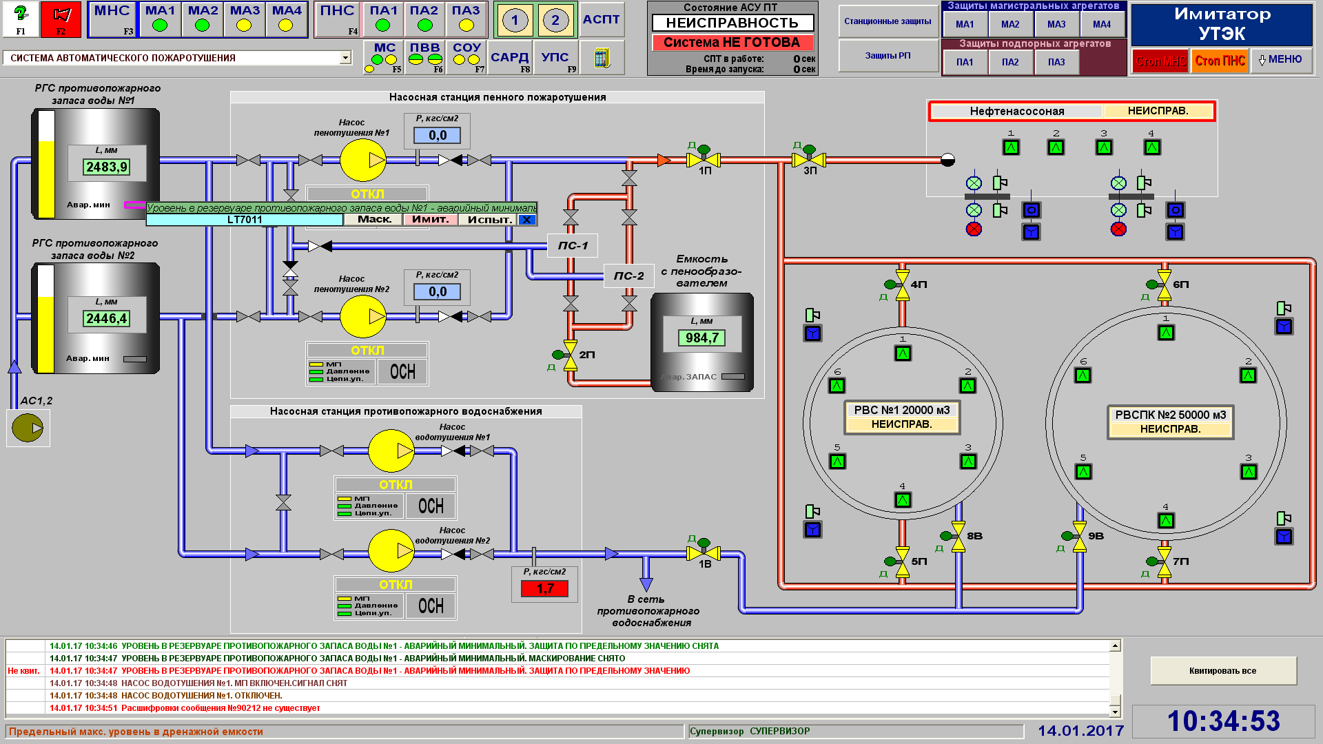 Ошибка автоматической системы. АСУ ТП схема пожаротушения. Противопожарная насосная станция с резервуарами. Автоматизация процесса насосной станции. Автоматизация системы управления резервуара.
