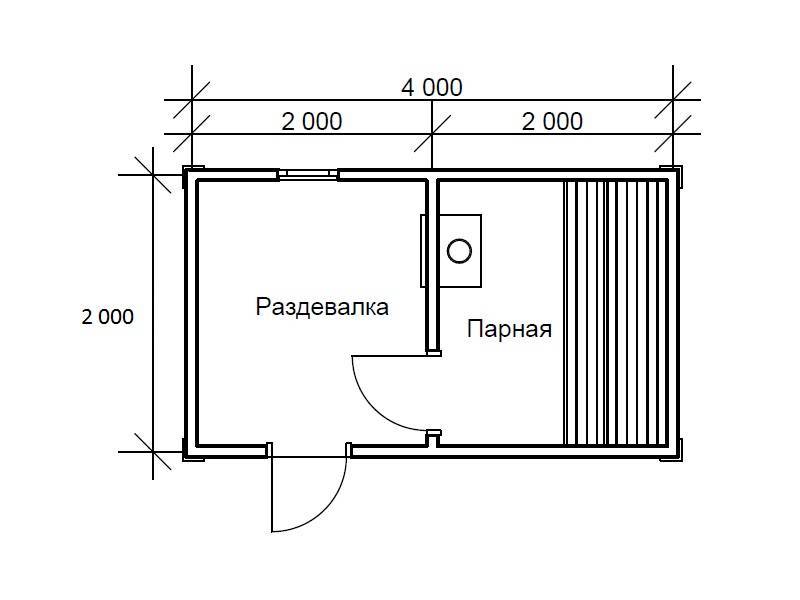 Каркасная баня 2 на 4 своими руками чертежи