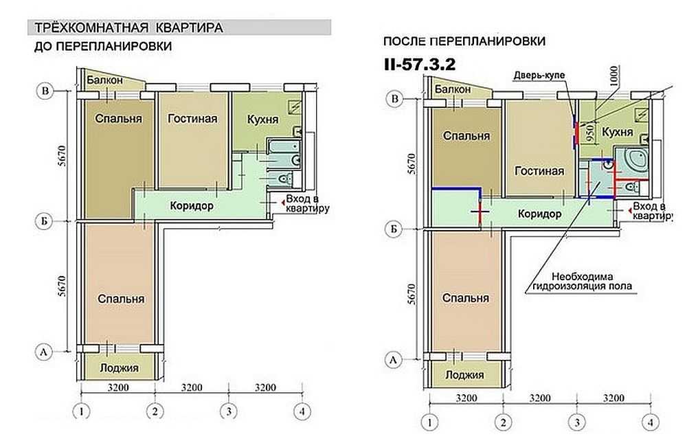 Перепланировка 3-х комнатной хрущевки — идеальный способ превратить тесную обитель в удобную, красивую квартиру Вариантов преображения есть несколько