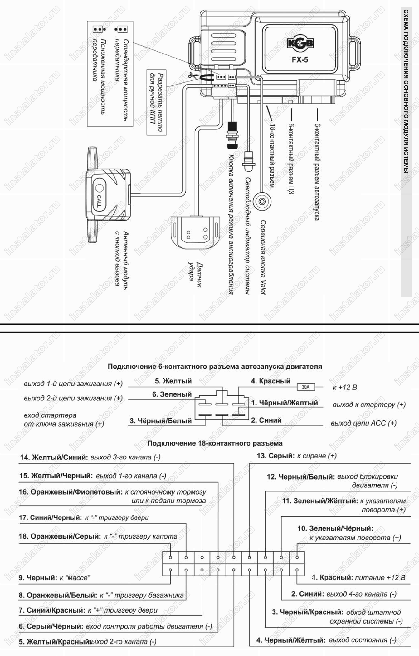 Kgb ex 7 схема подключения