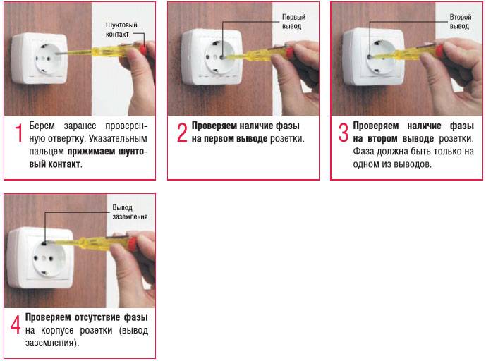 Фаза в розетке. Фаза и ноль индикаторной отверткой. Как определить нулевую фазу в розетке. Фаза ноль цвета проводов индикаторная отвертка. Как отличить фазу и ноль на проводе.
